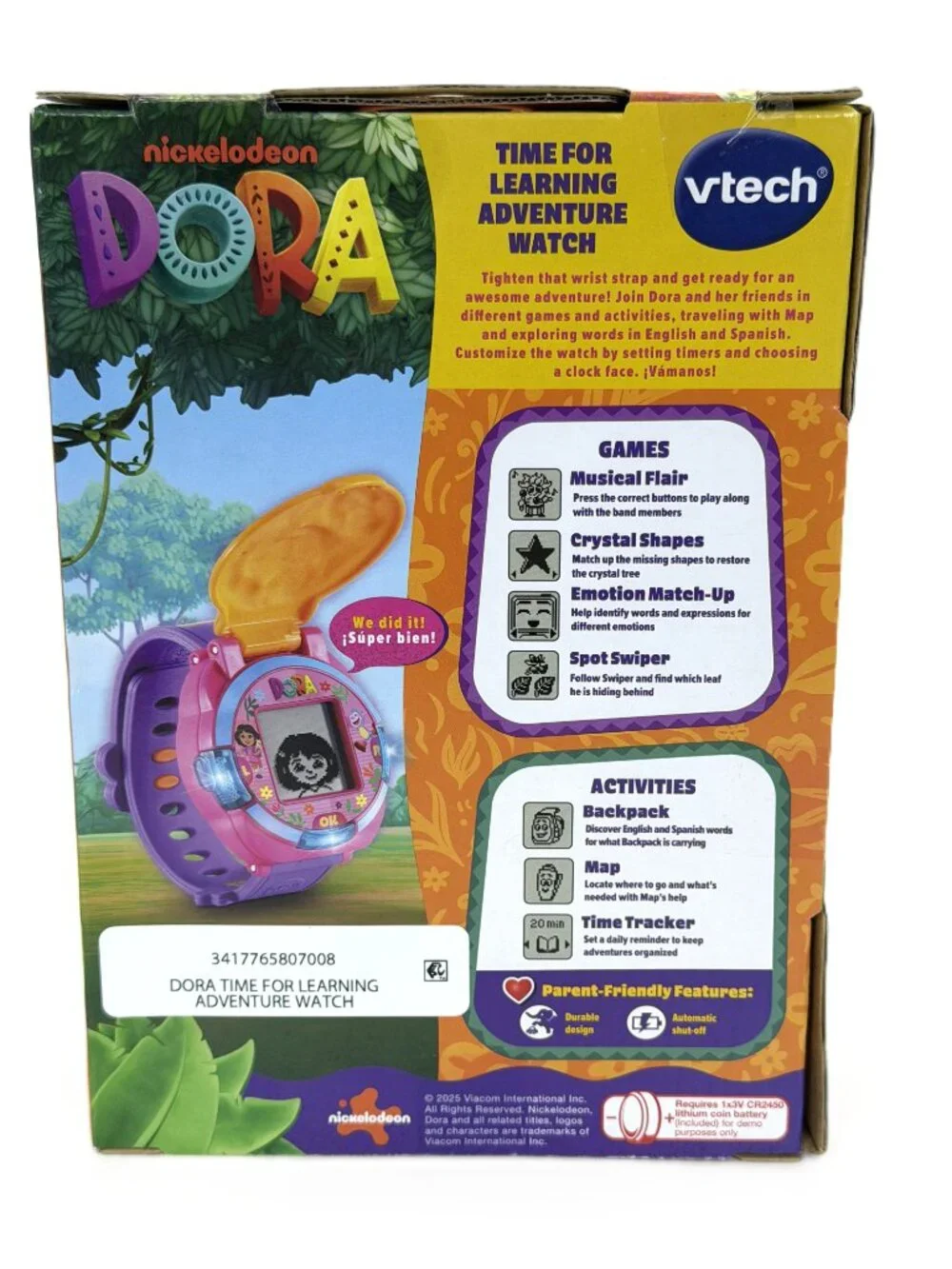 VTech Dora Time for Learning Adventure Watch Kids Educational Toy New